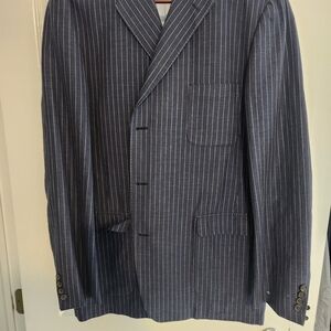 Brooks Brothers Navy Pinstripe Jacket